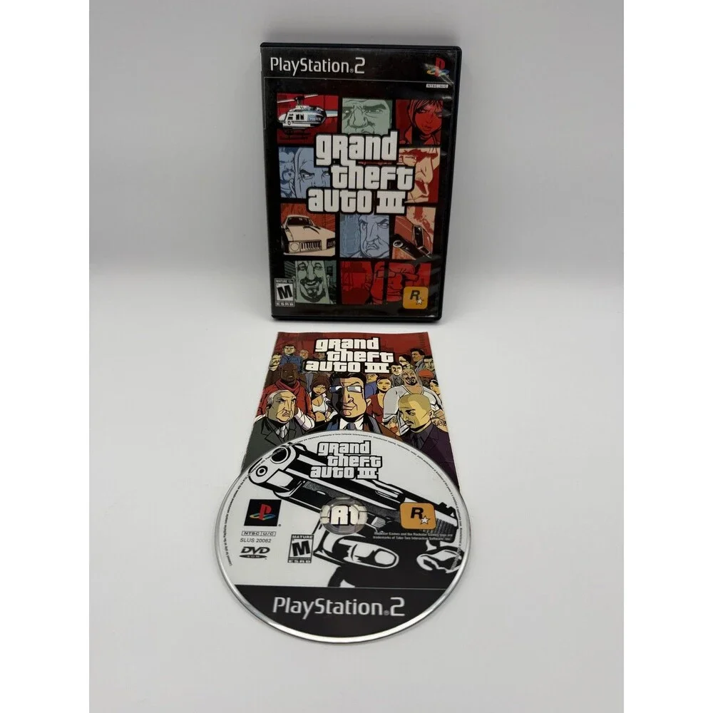 Grand Theft Auto III Sony PlayStation 2 PS2 Game CIB M Mature 2001 Rockstar TEST
